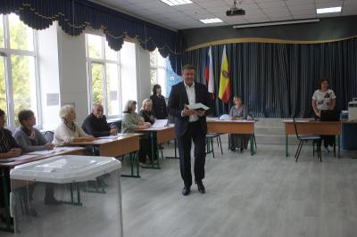 Николай Любимов проголосовал на выборах губернатора Рязанской области 